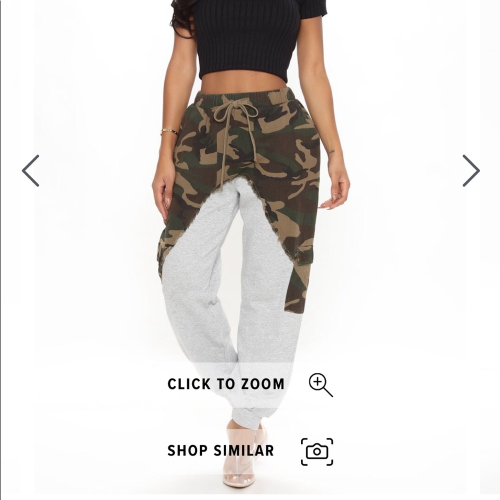 Blended in cotton camp joggers